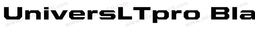 UniversLTpro BlackExt字体转换